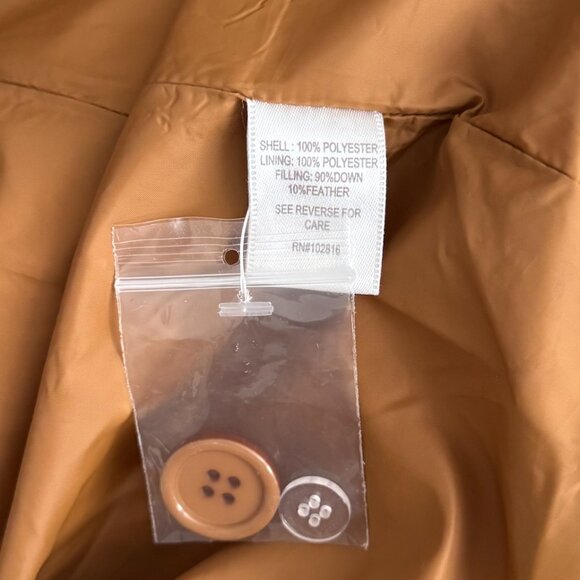 Garnet Hill - Packable Puffer Coat in Tan Brown - Picture 9 of 14